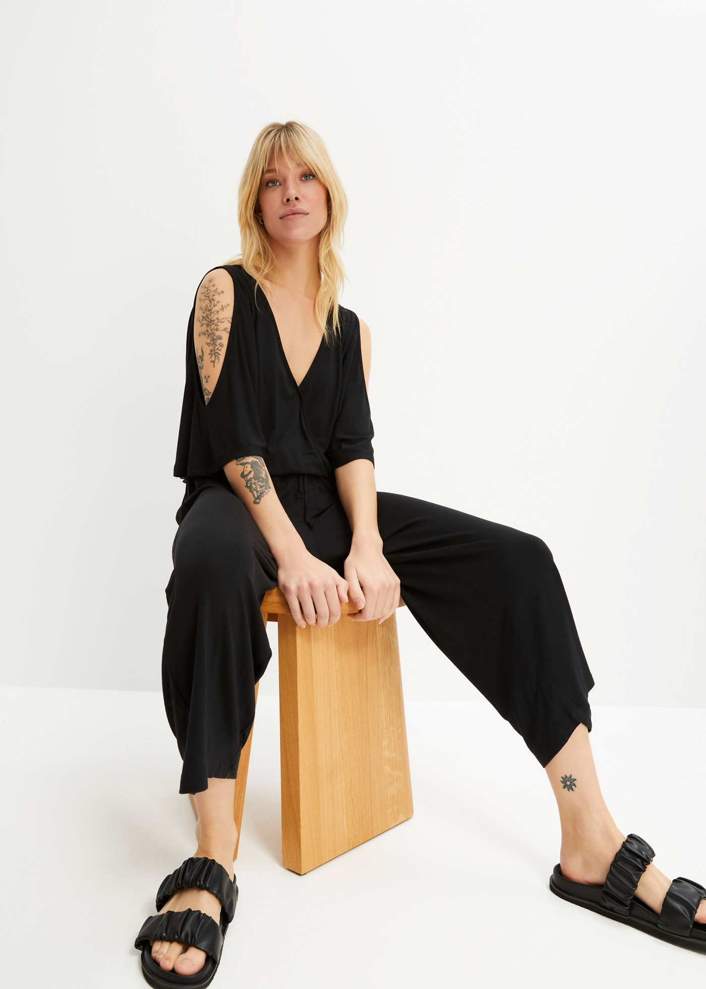 Kombinezon z dżerseju z lejącej wiskozy