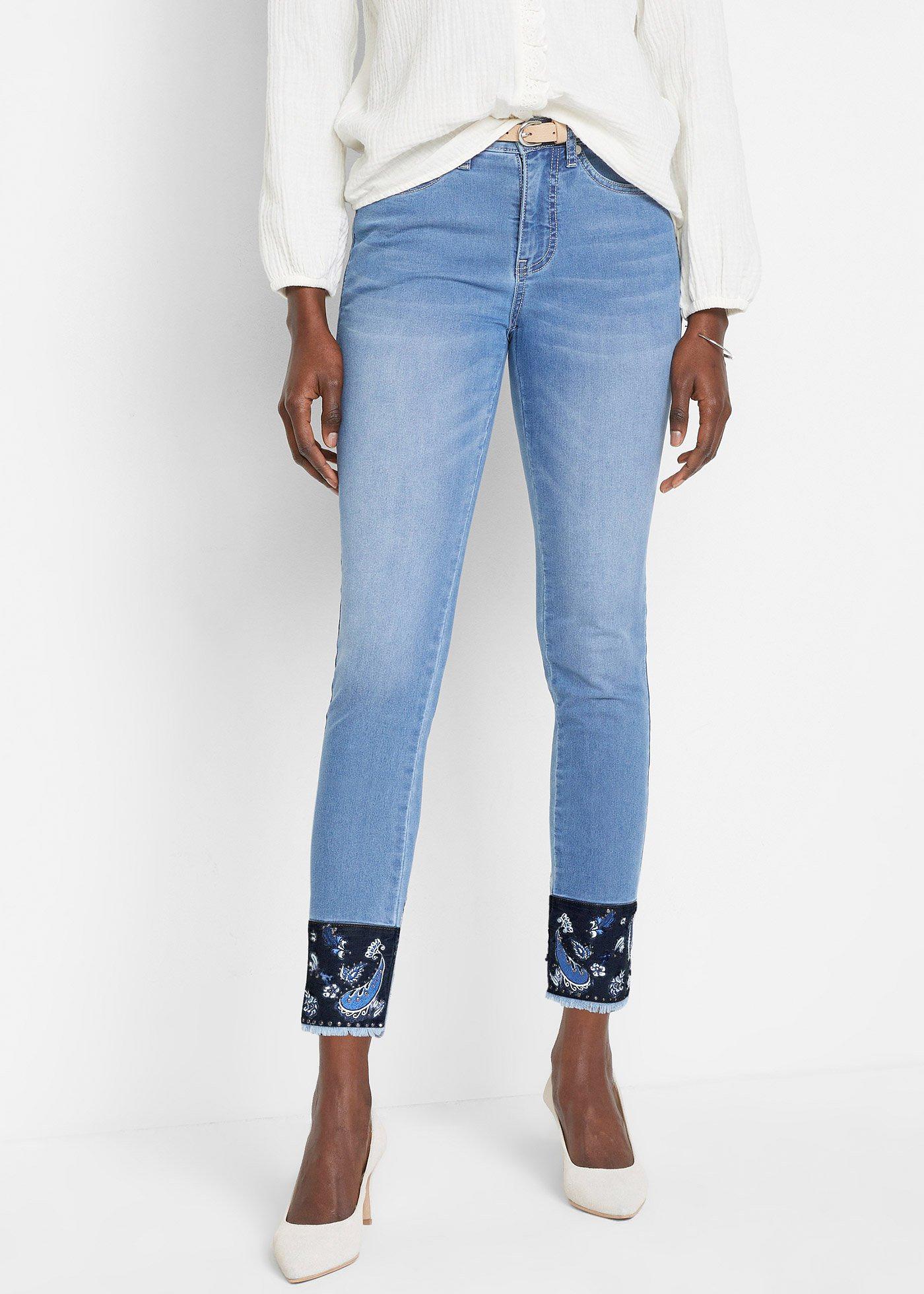 Dżinsy slimt fit ze średnim stanem ze stretchem