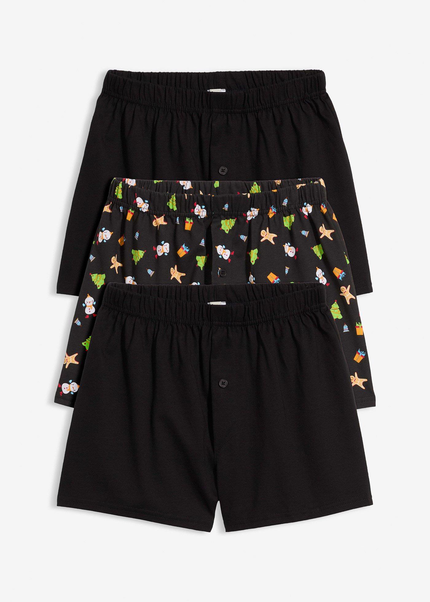 Luźne bokserki z czystej bawełny (3 pary)