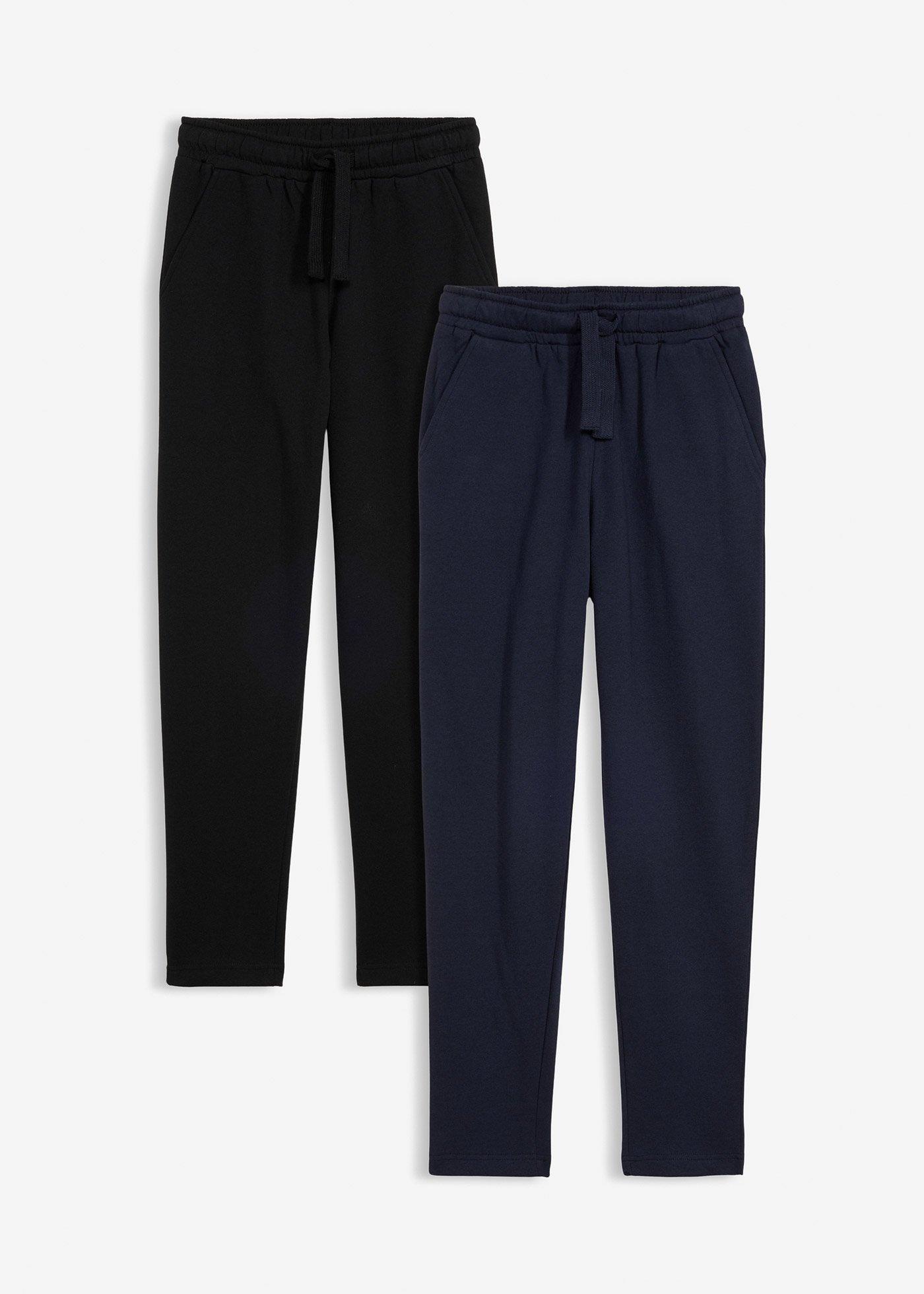 Spodnie do biegania z mieszanki bawełny (2 pary)