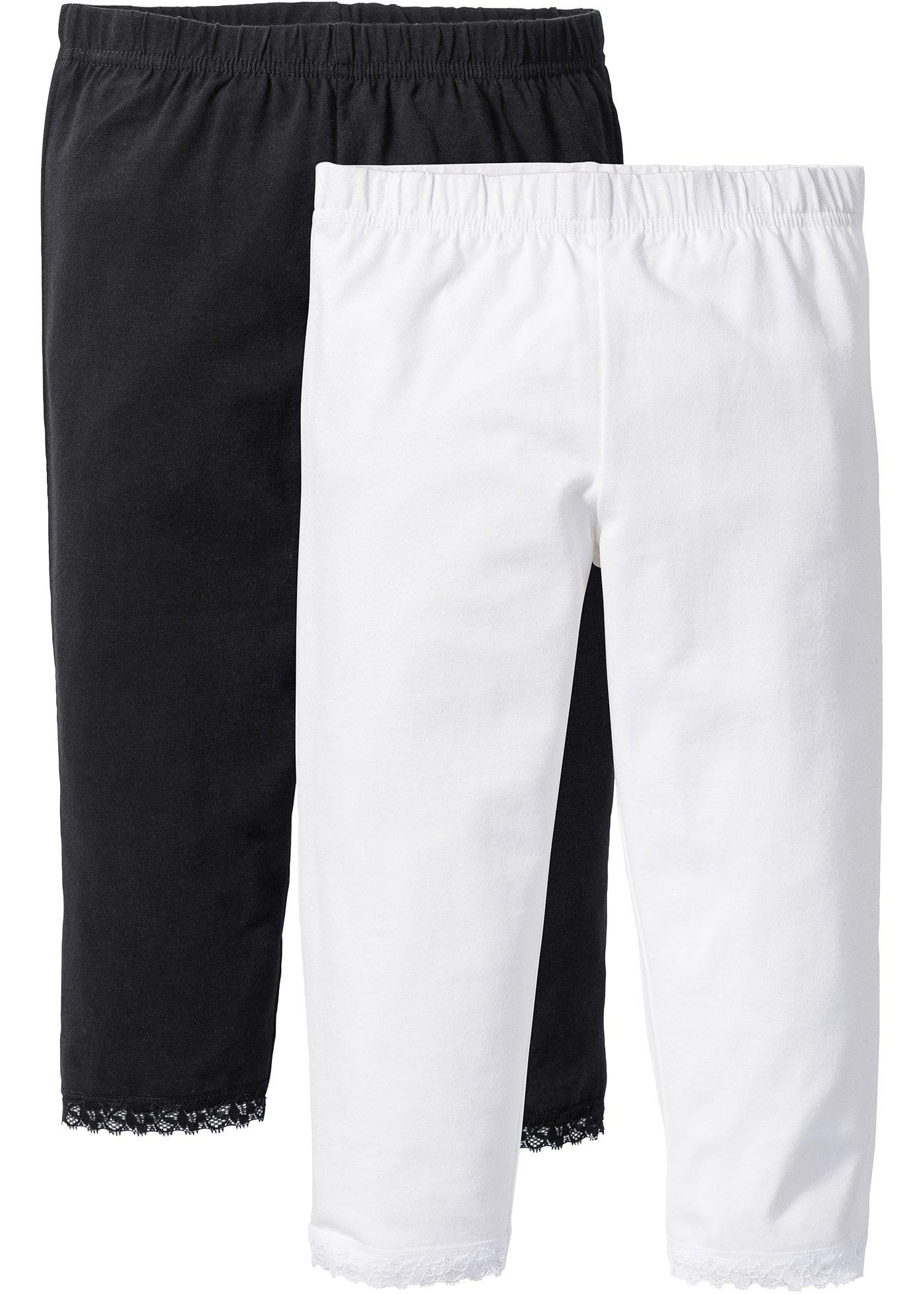 Legginsy rybaczki z bawełną organiczną (2 pary)