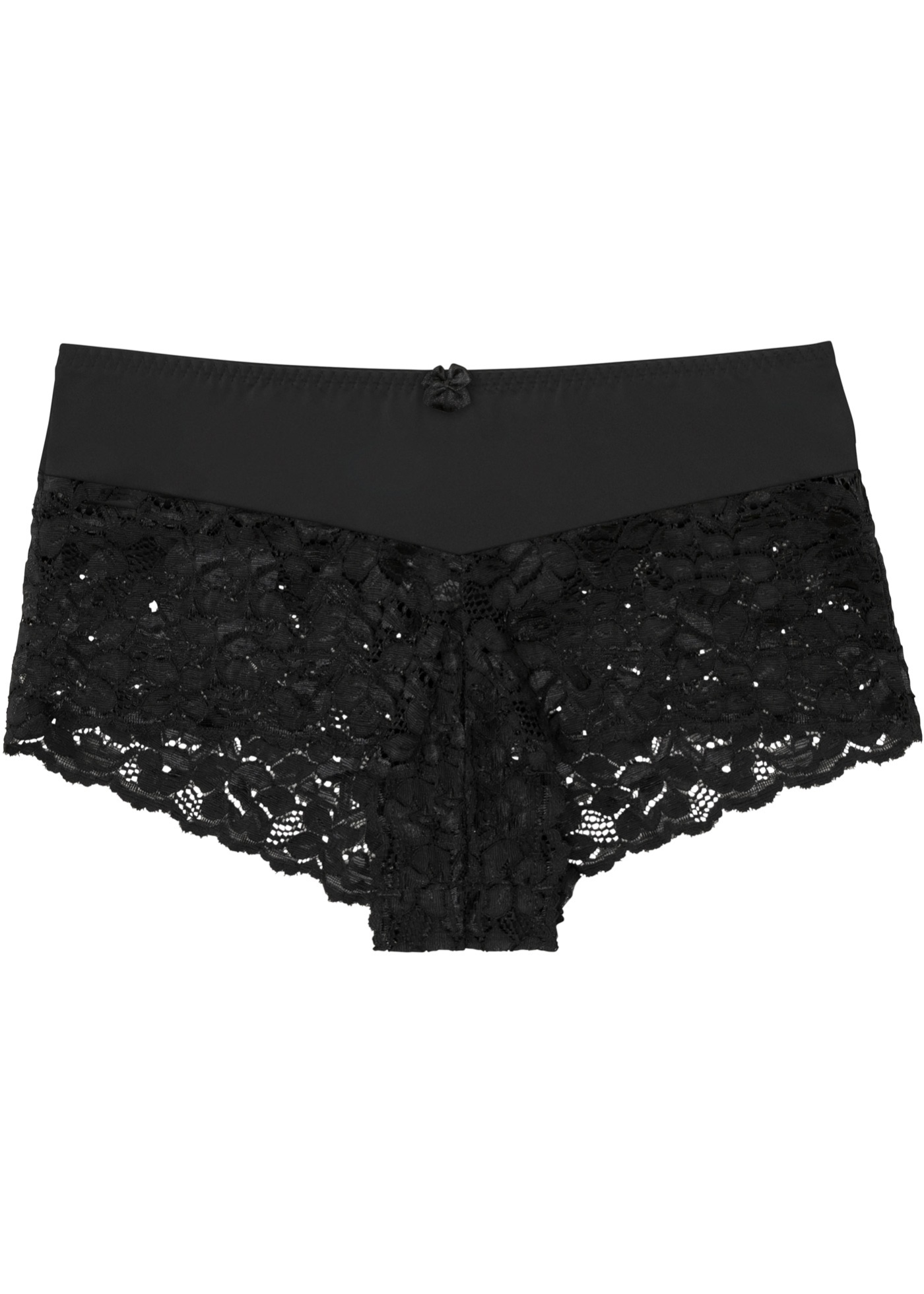 Figi panty z wysokim stanem i koronką