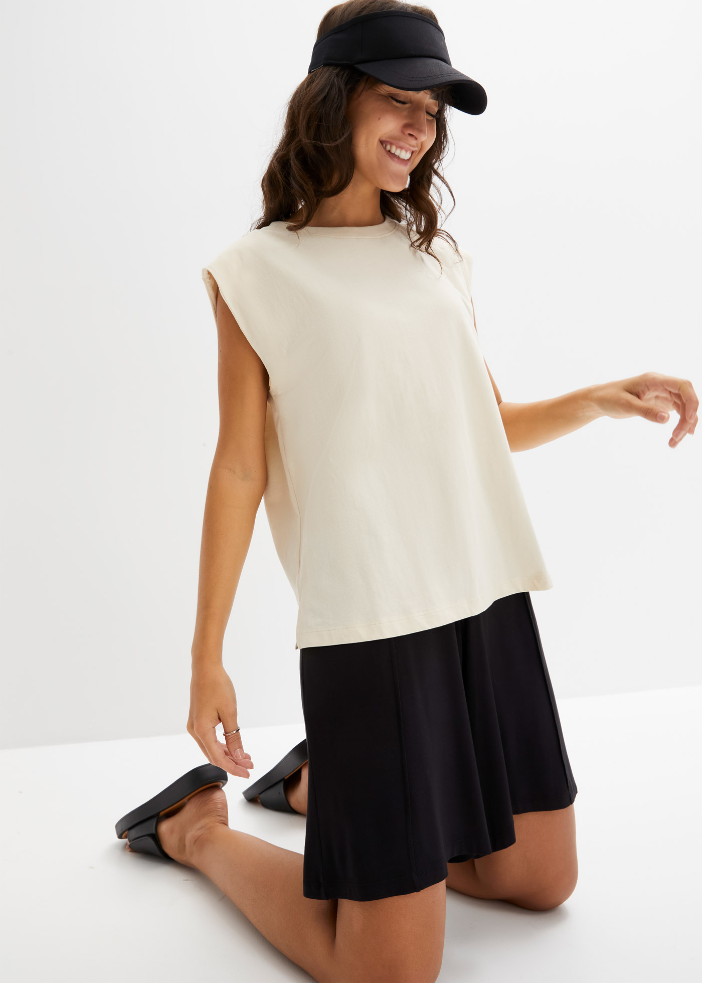 T-shirt oversize z czystej bawełny organicznej