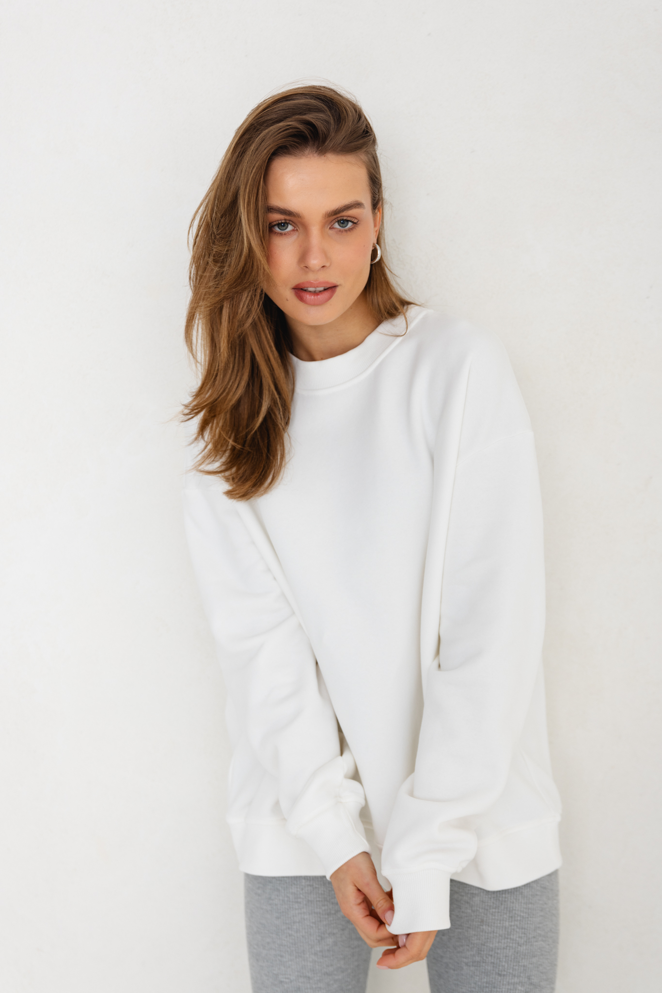 BLUZA BIG SISTER ECRU One size - Flawless