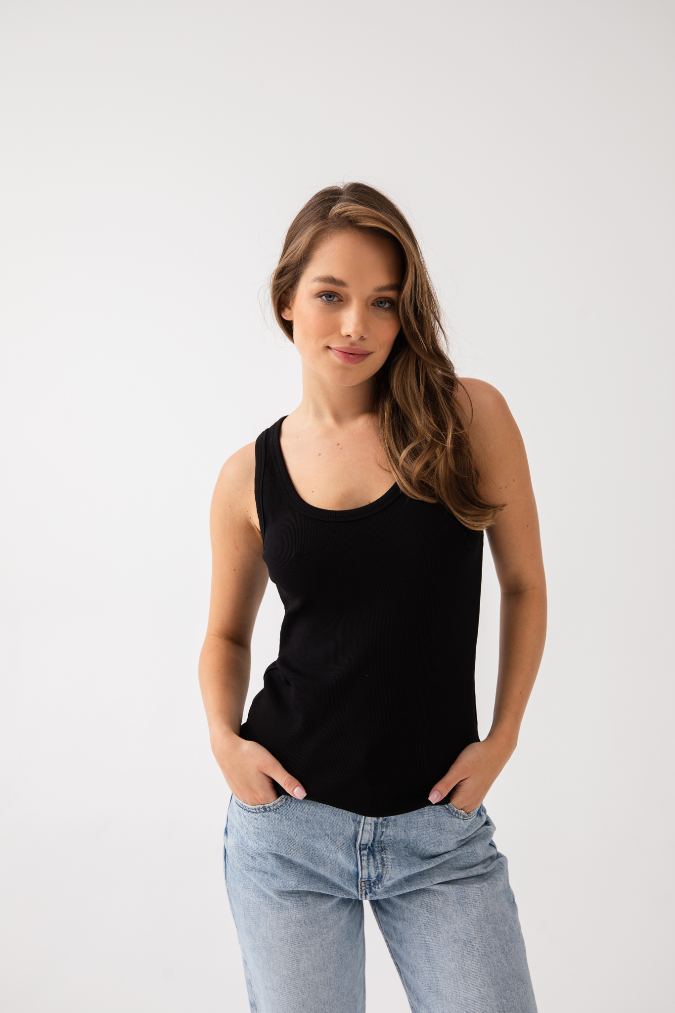 TOP AGNES CZARNY L - Flawless