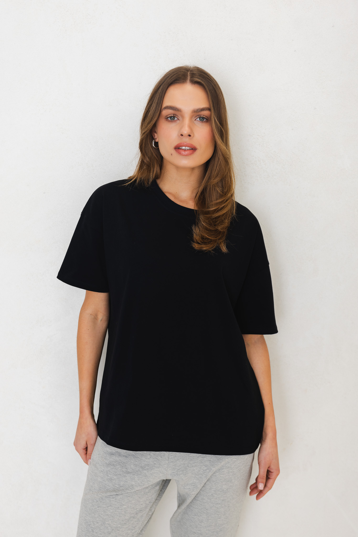 T-SHIRT ERICA CZARNY One size - Flawless