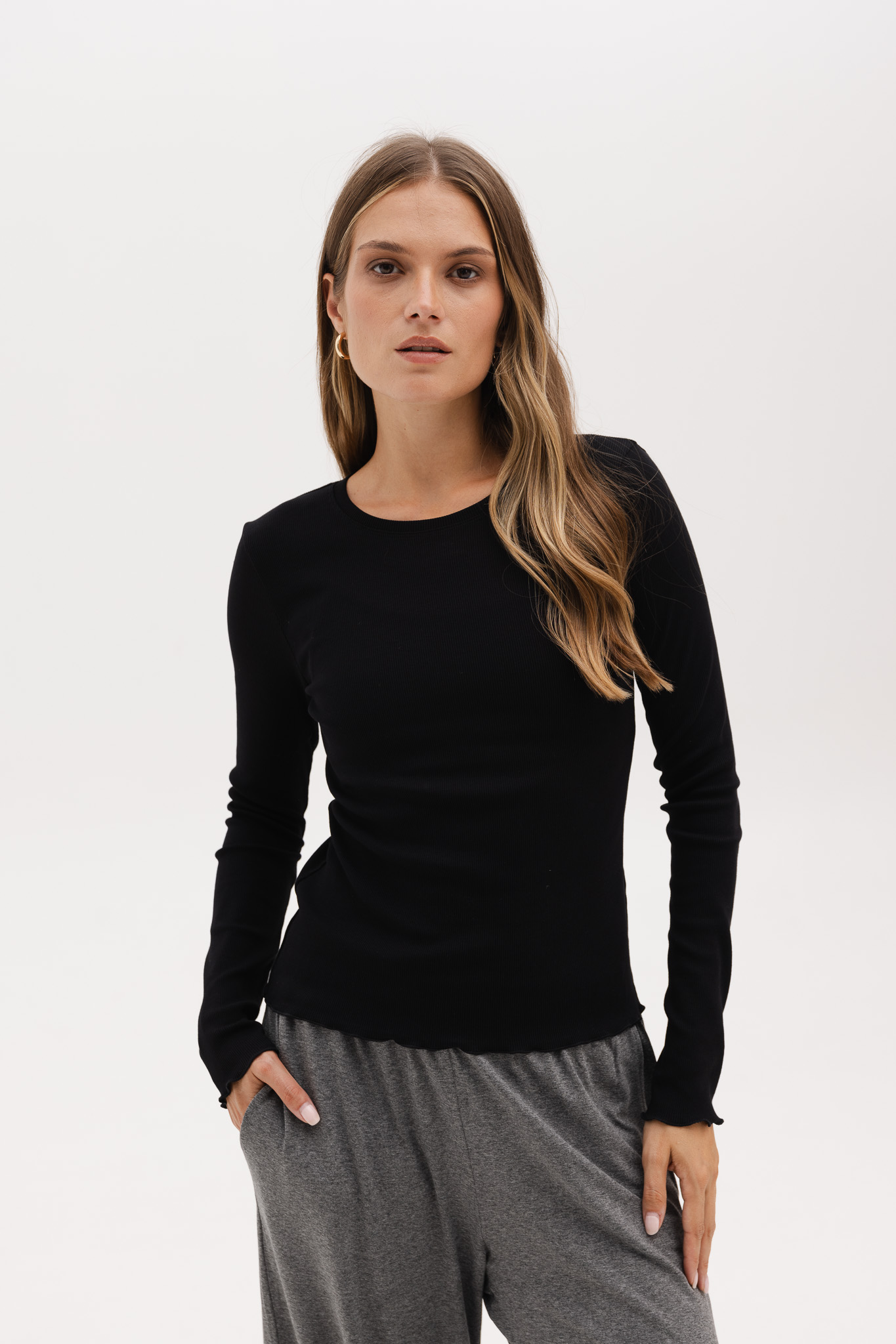 BLUZKA LILIA CZARNA M - Flawless