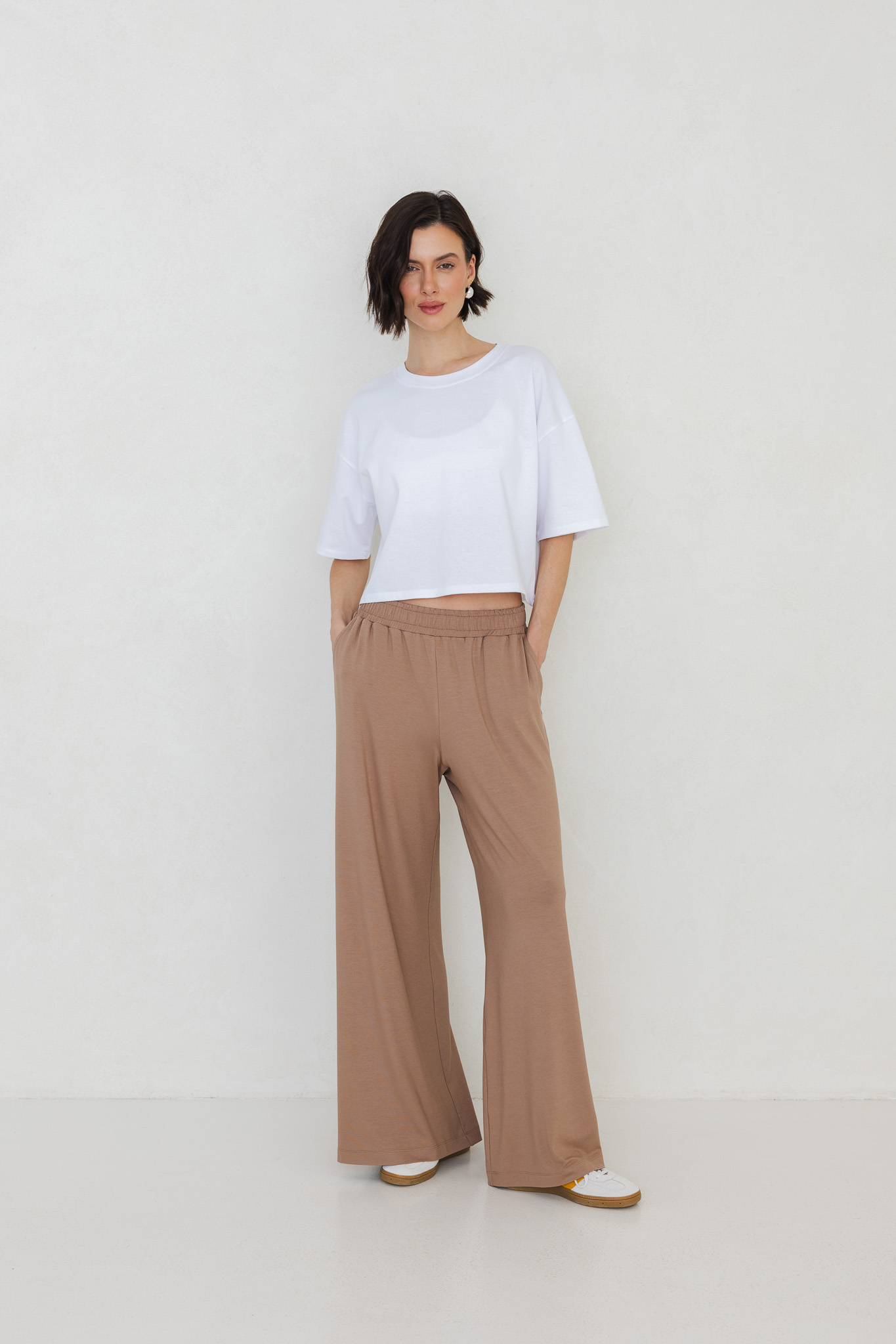 SPODNIE AMBER TAUPE XS - Flawless