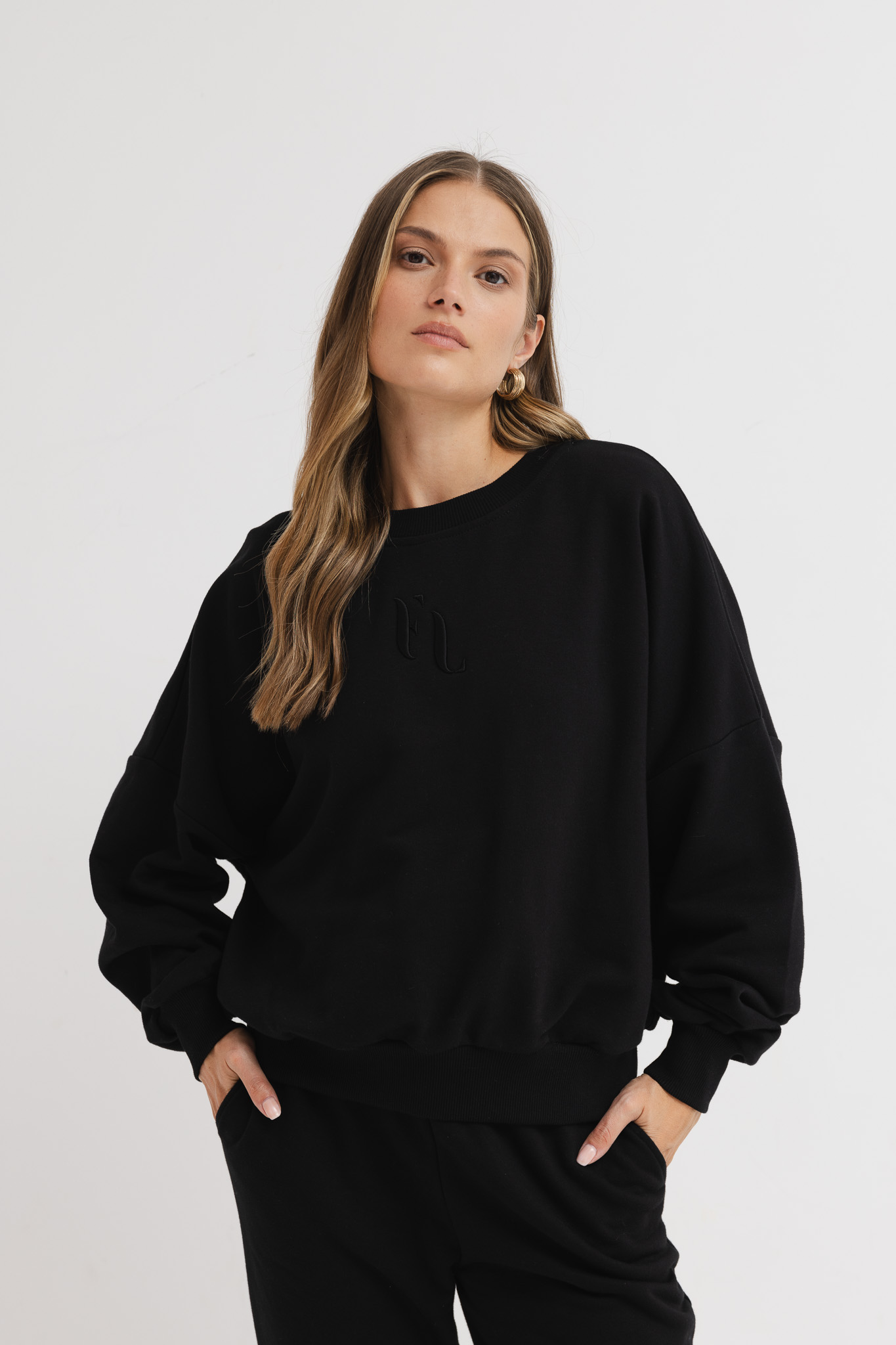 LEKKA BLUZA JESS CZARNA One size - Flawless