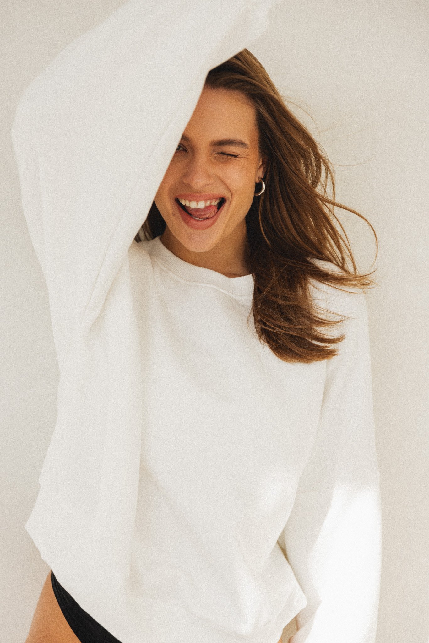 BLUZA JESS ECRU One size - Flawless