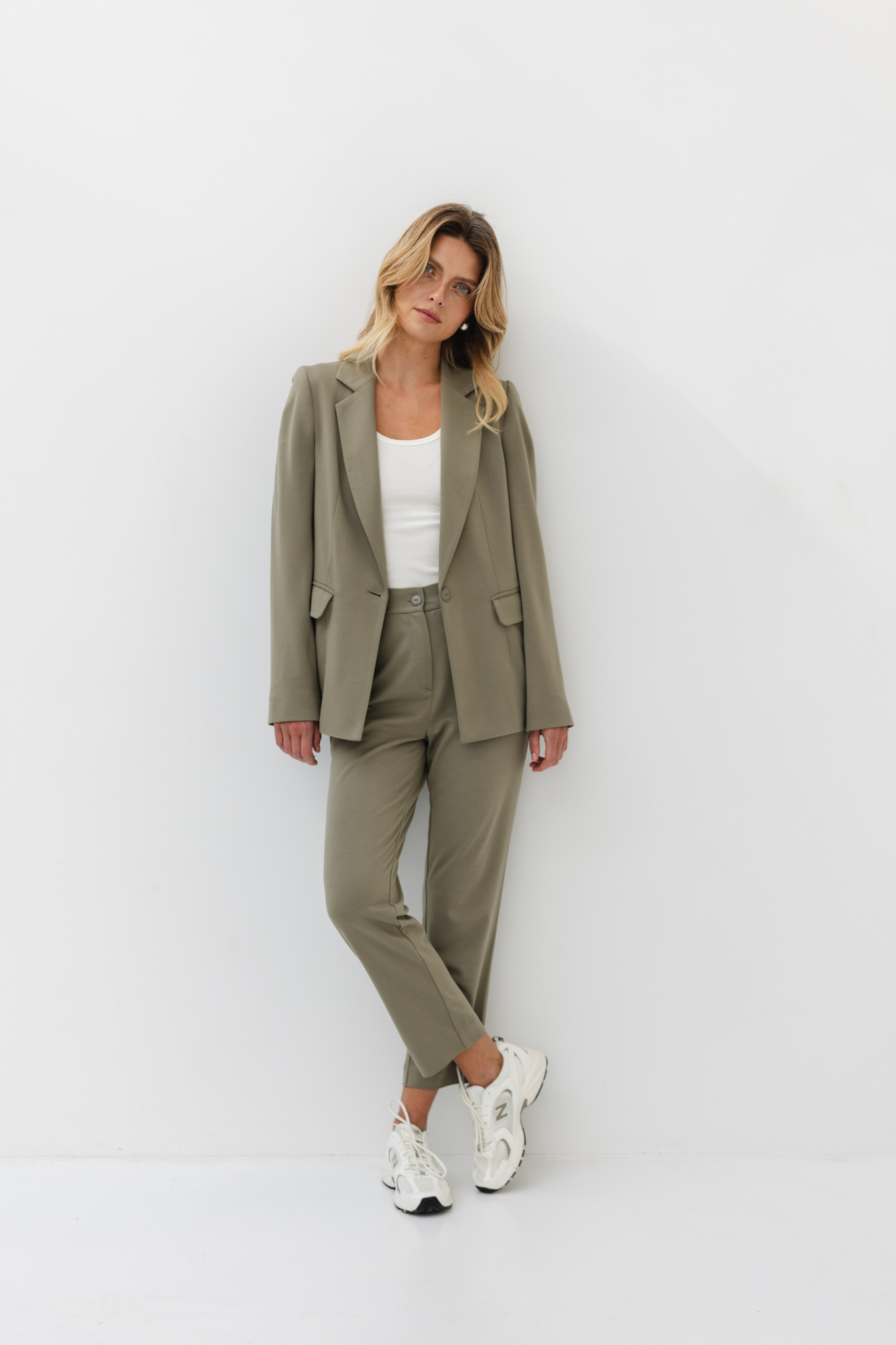 SPODNIE NANCY OLIWKA XS - Flawless