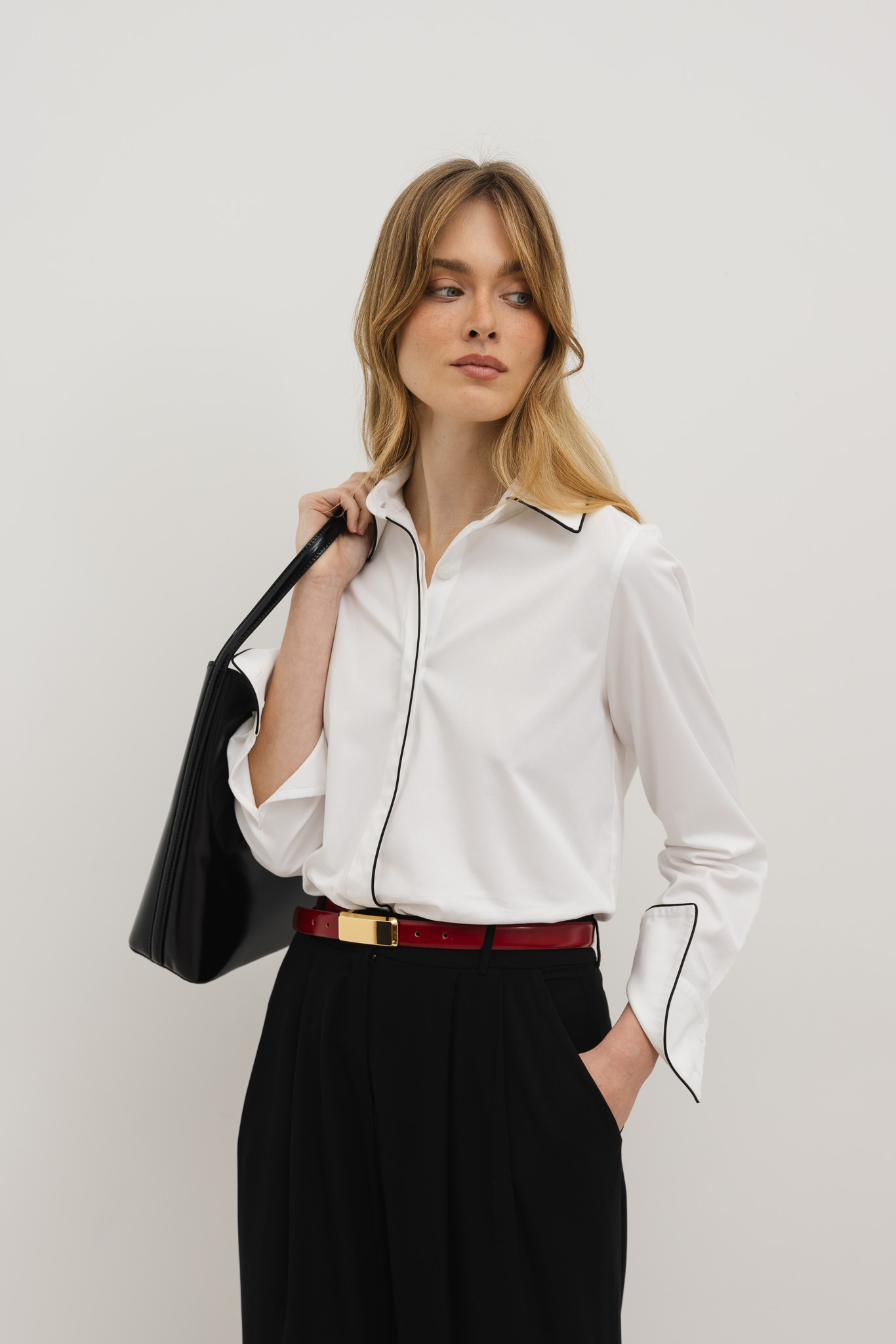 KOSZULA LOTTI BIAŁA XS - Flawless