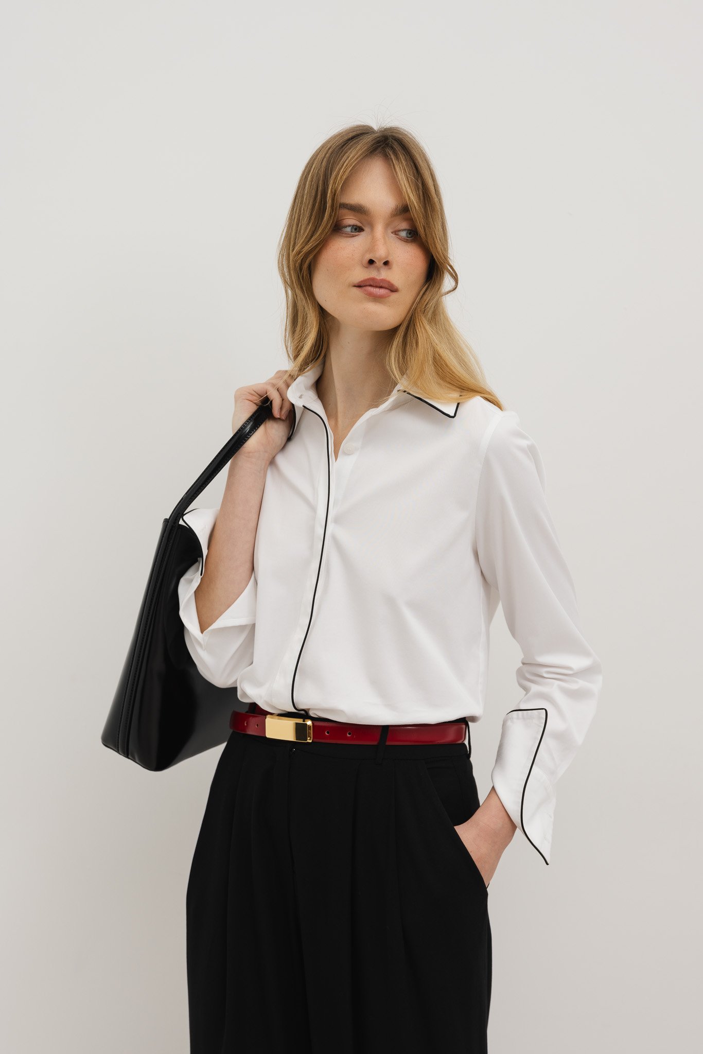 KOSZULA LOTTI BIAŁA XS - Flawless