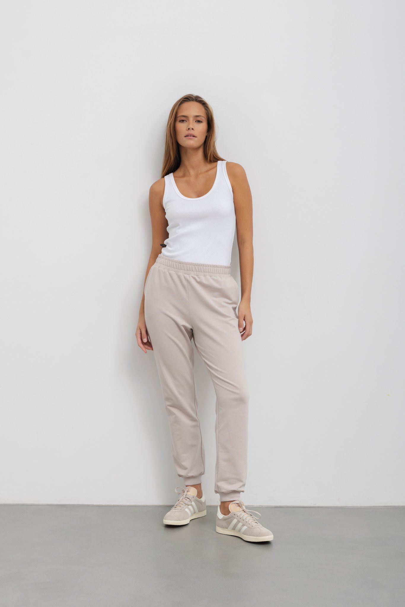 LEKKIE SPODNIE CELINE BEŻOWE XS - Flawless