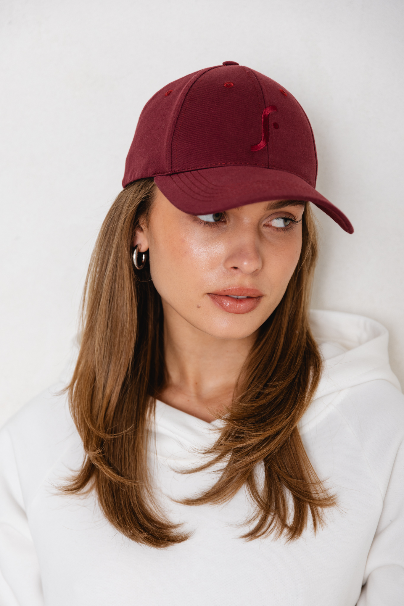 CZAPKA GAIA BORDOWA One size - Flawless