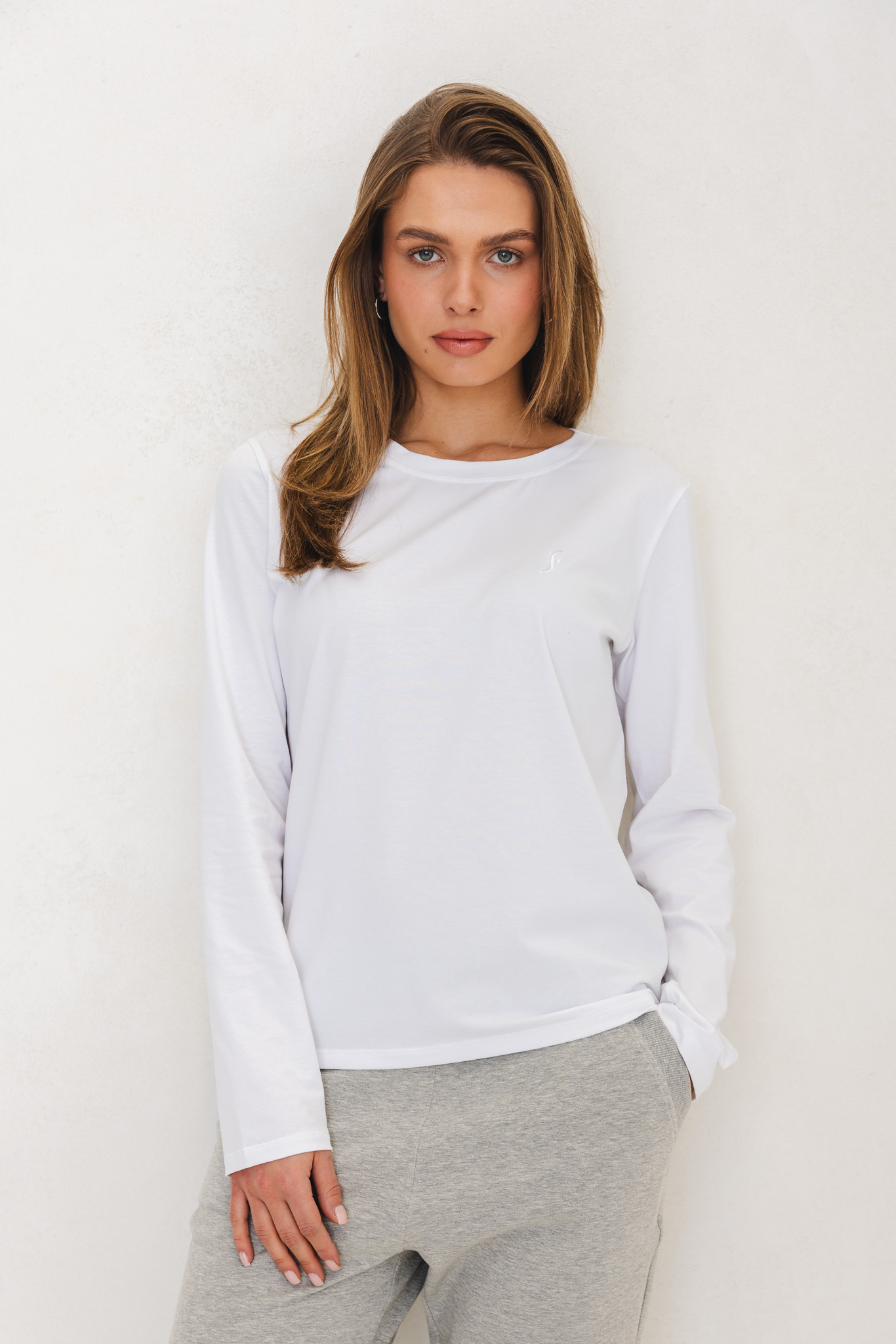 BLUZKA INGA BIAŁA Z HAFTEM L - Flawless