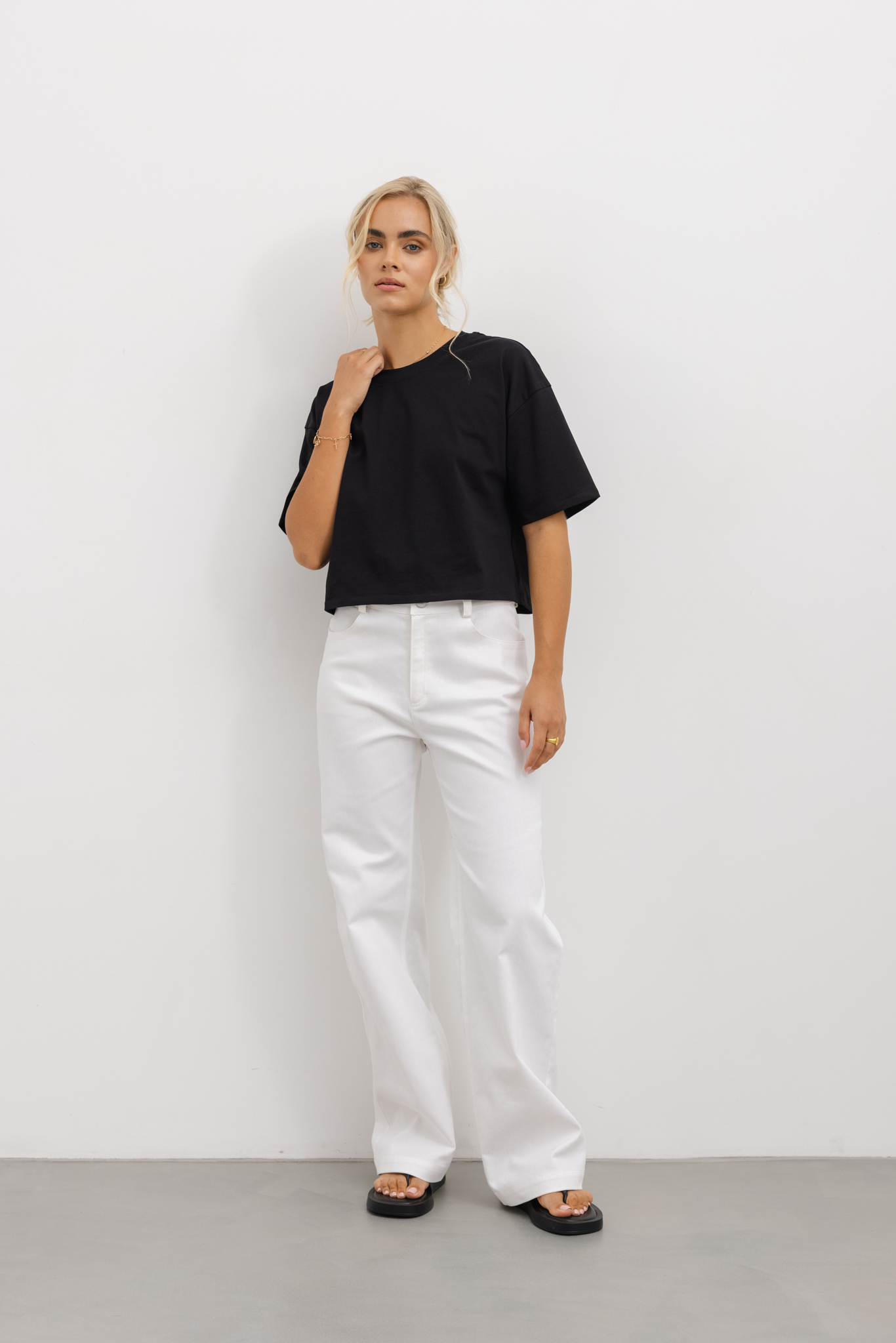 SPODNIE KAREN ECRU XS - Flawless