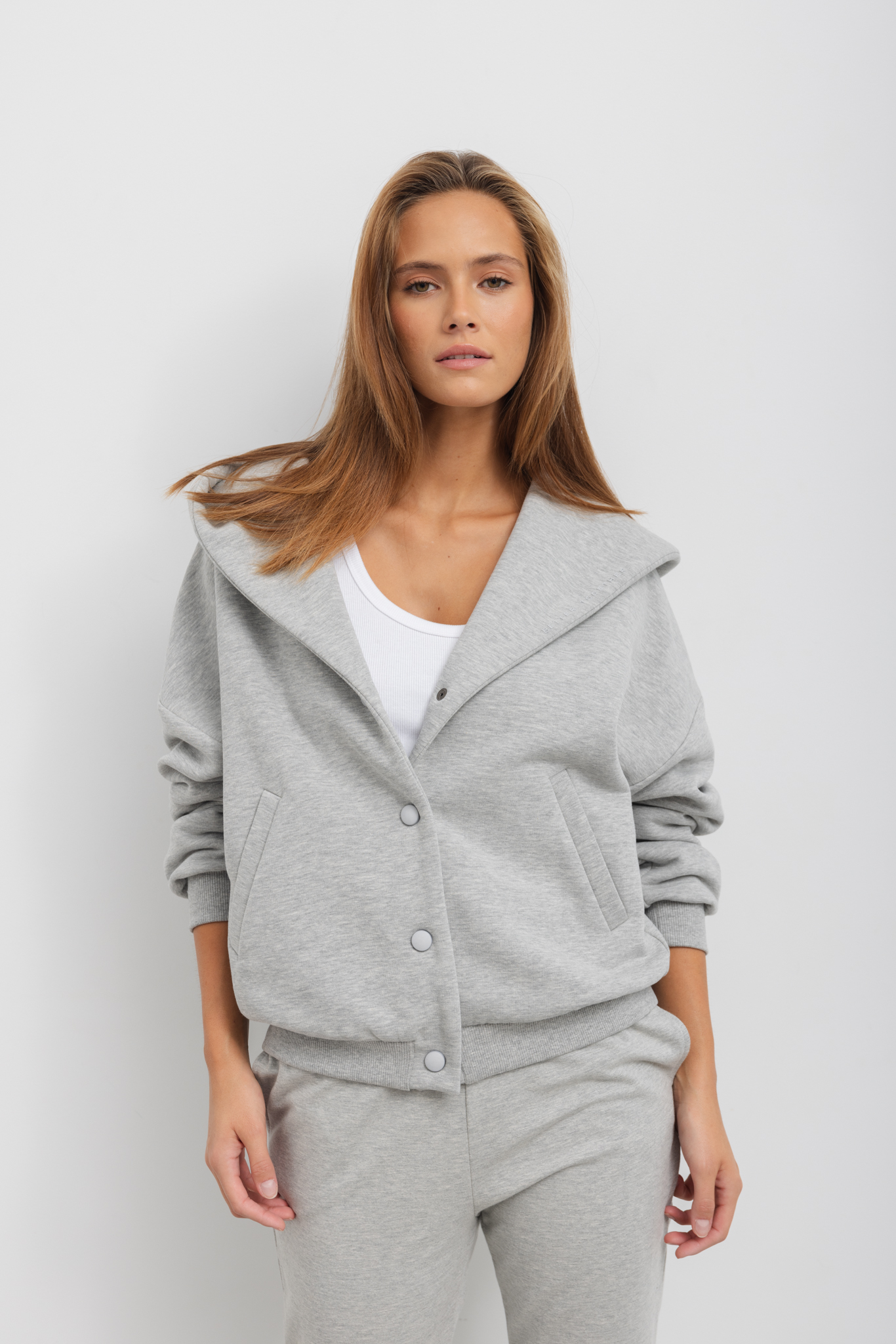 BLUZA LOREN SZARY MELANŻ M - Flawless