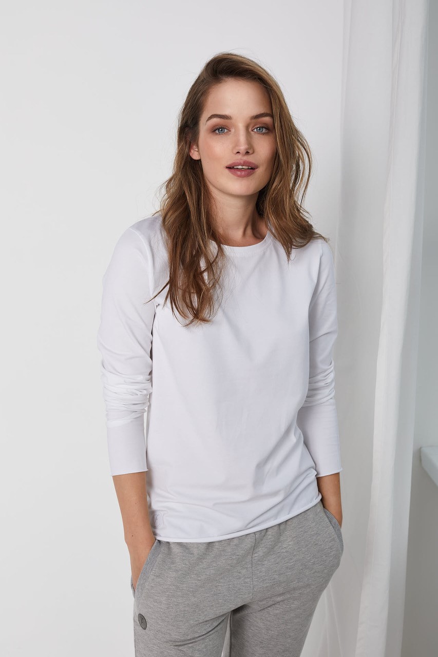 BLUZKA EMMA BASIC BIAŁA XL - Flawless