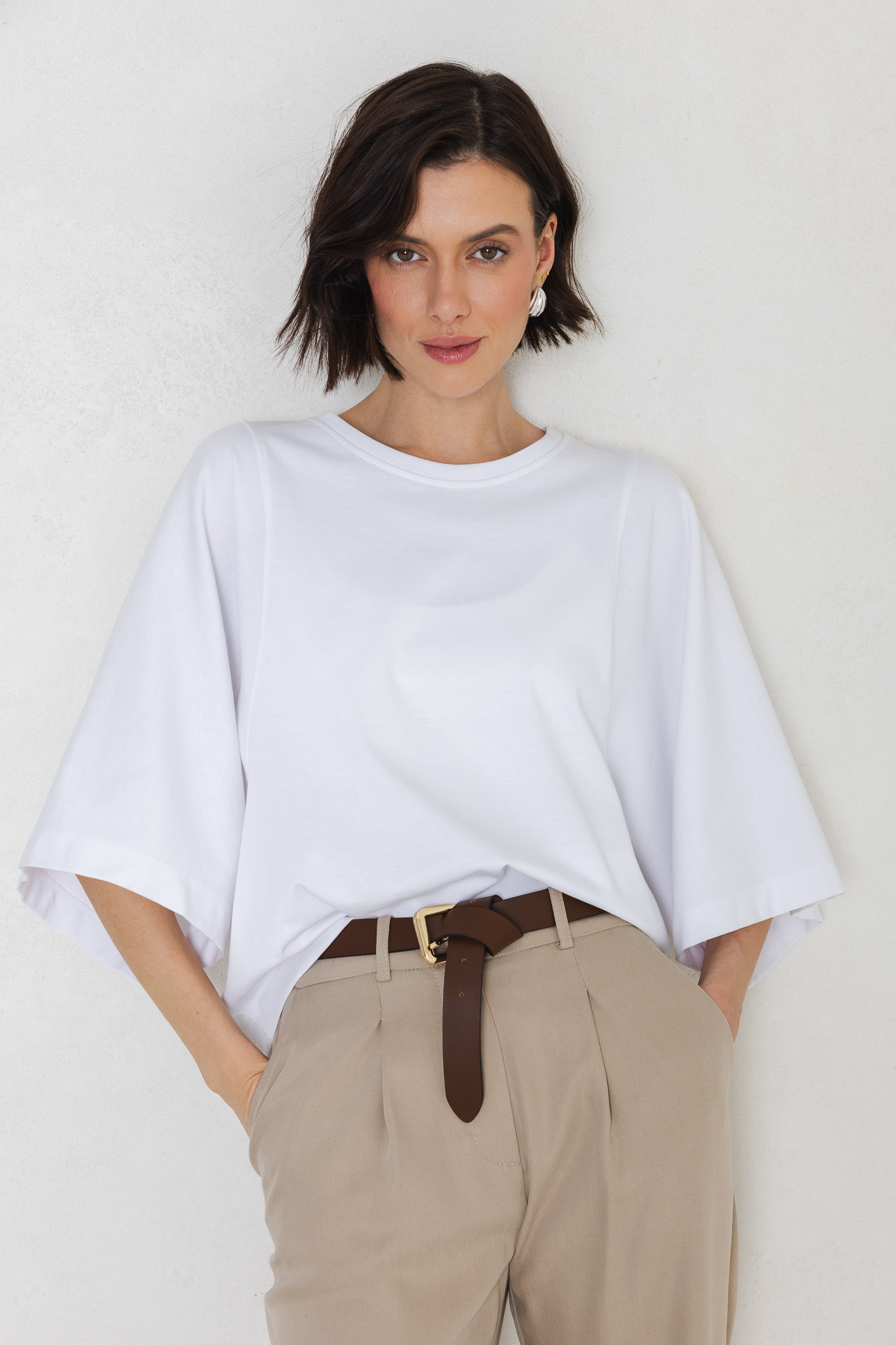 T-SHIRT LUNA BIAŁY XS - Flawless