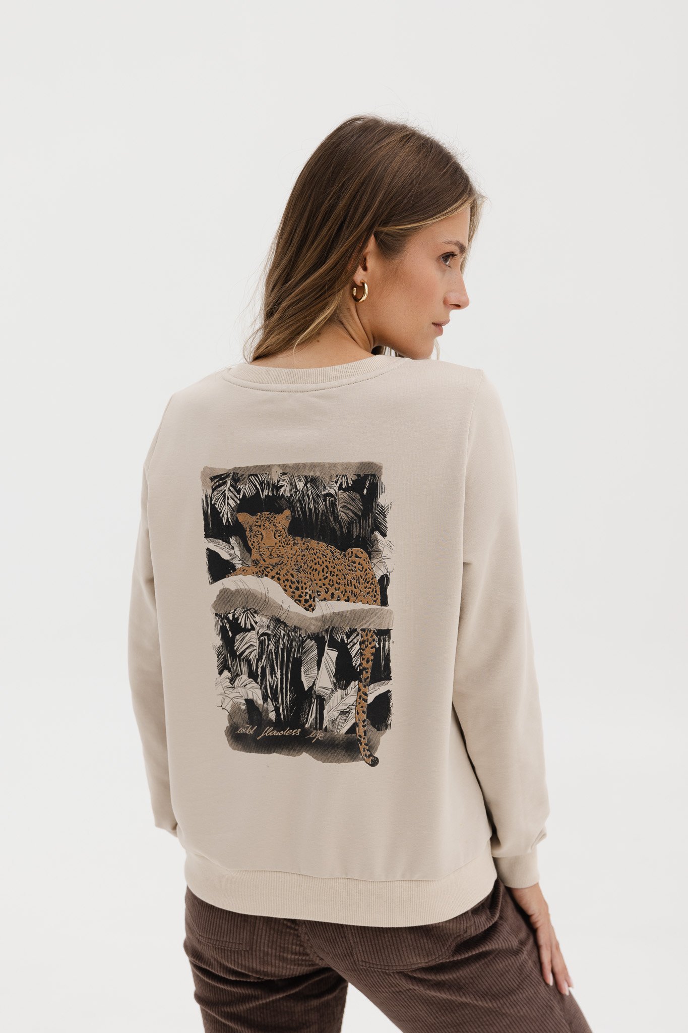 LEKKA BLUZA LENA "LAMPART" PIASKOWA S - Flawless