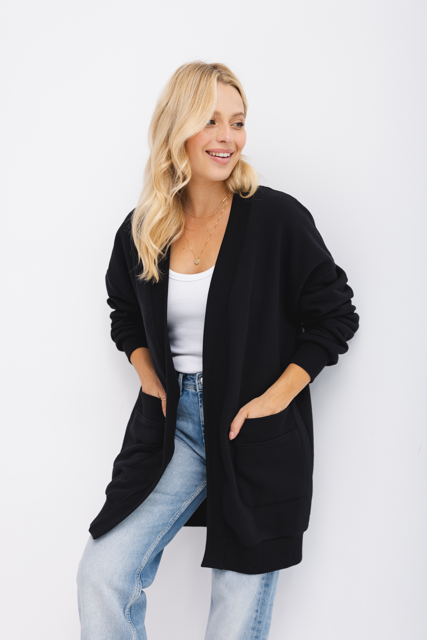 BLUZA DELIA CZARNA M - Flawless