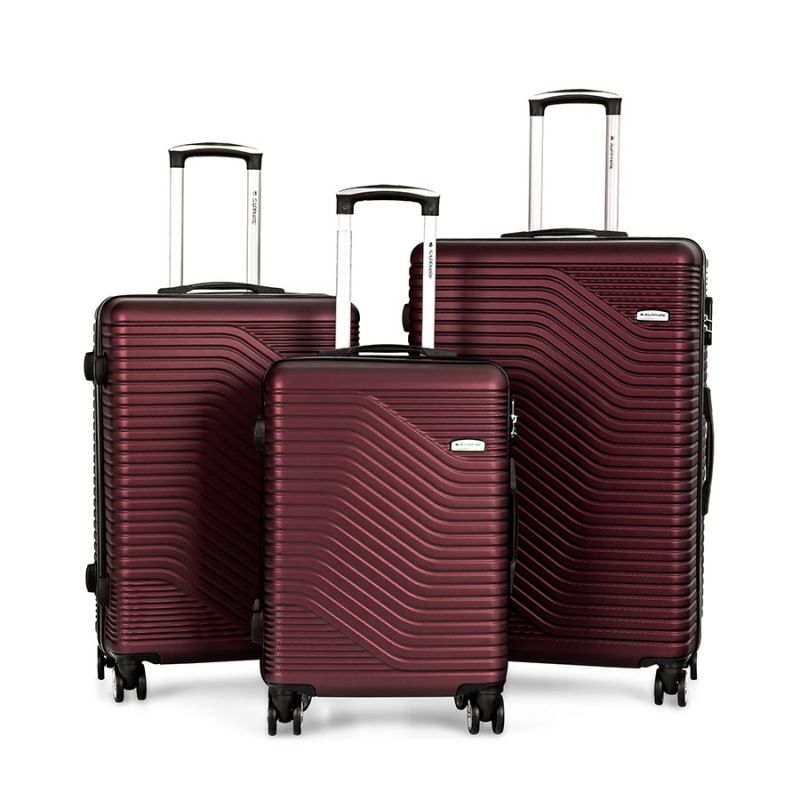 Zestaw walizek podróżnych 3w1 Sapphire ST-140 - czerwone DUO