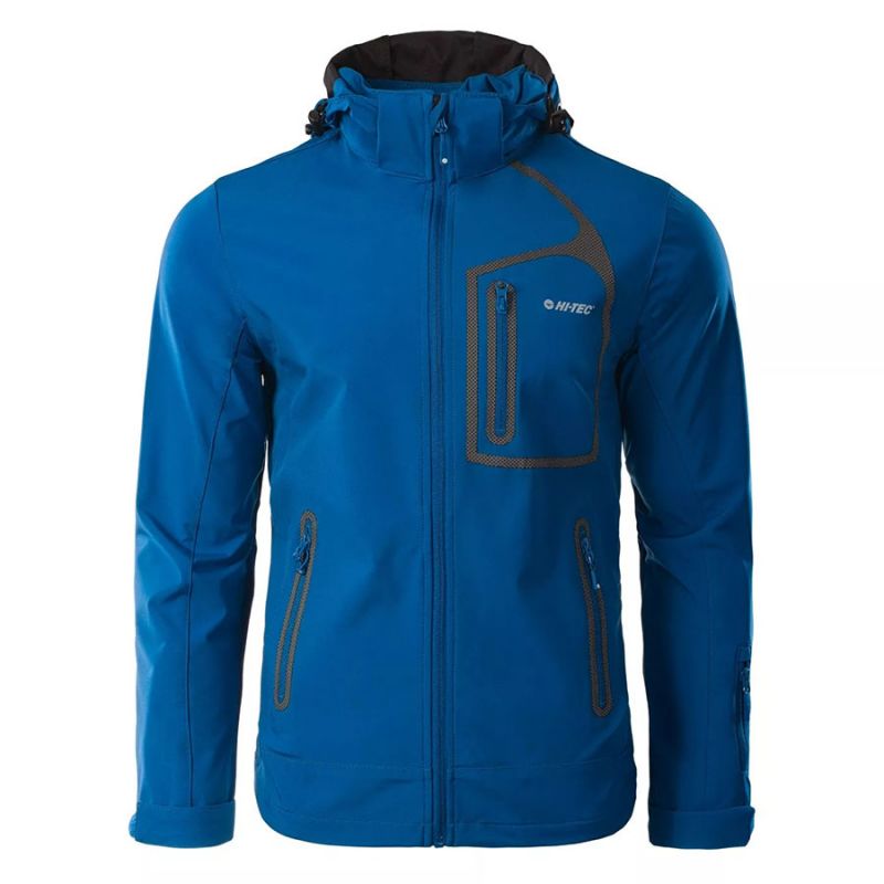 Kurtka męska Softshell Hi-Tec Nils - niebieska, Rozmiar M