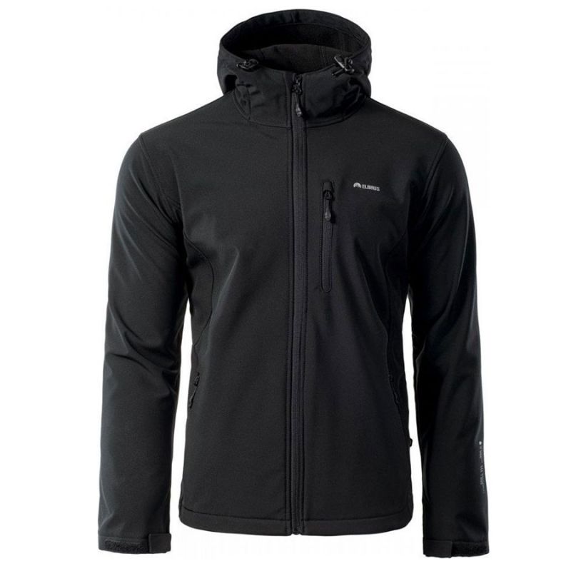 Kurtka męska Softshell Elbrus Iver - czarna, Rozmiar XXL