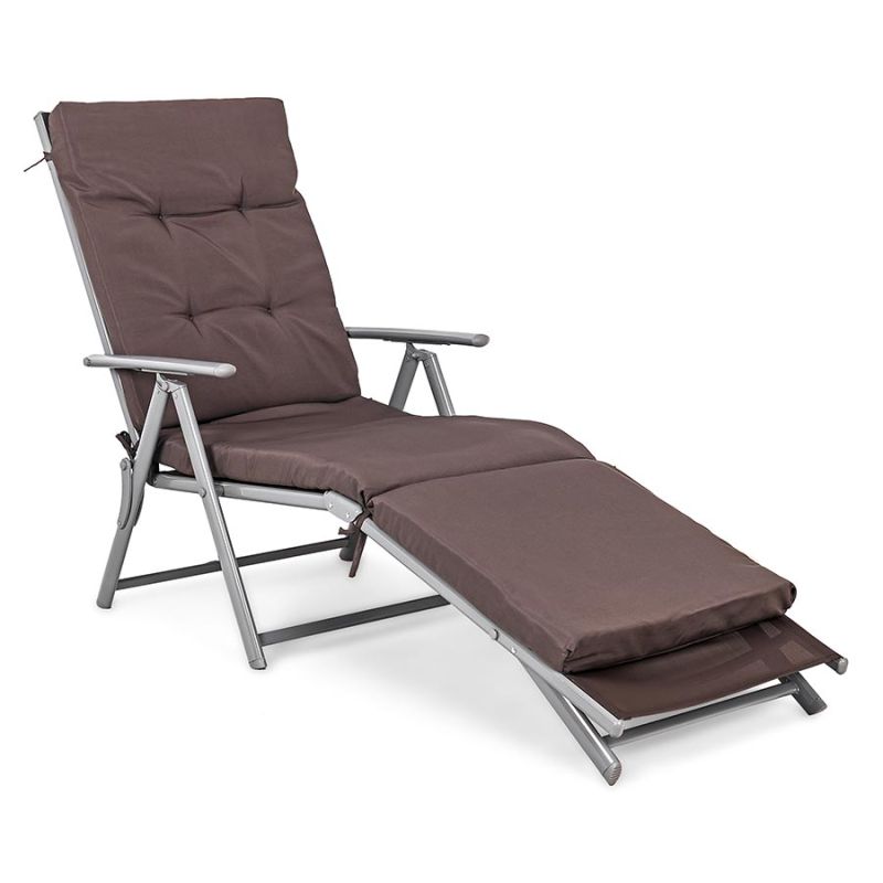 Leżak ogrodowy składany z poduszką Sapphire ST-840 Samos