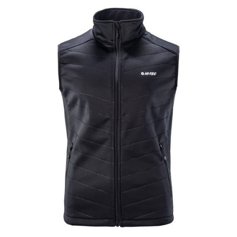 Kamizelka bezrękawnik męski softshell Hi-Tec Octavio - czarna, Rozmiar XXL