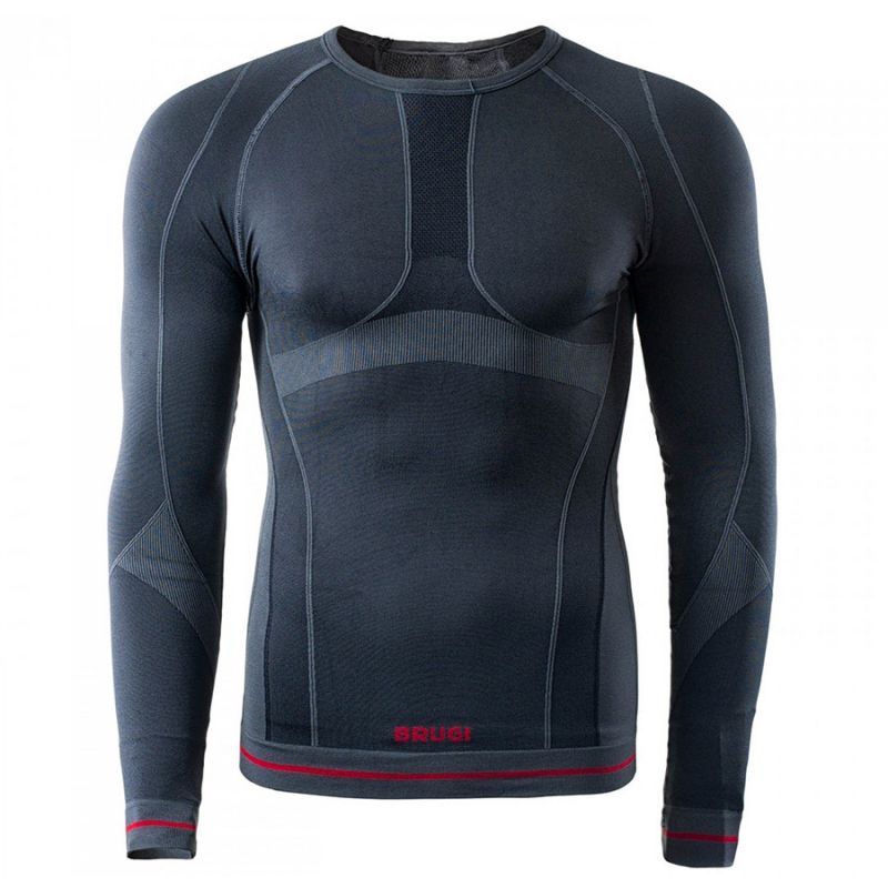 Koszulka termoaktywna Brugi 4RAT-X15 Nero Grigio, męska, Rozmiar S/M
