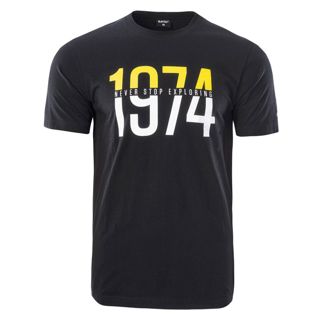 Koszulka męska Hi-Tec Rolic - czarna, Rozmiar XL