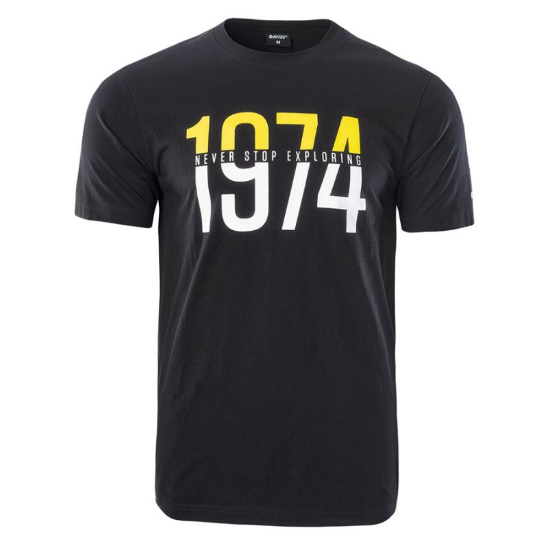 Koszulka męska Hi-Tec Rolic - czarna, Rozmiar XL