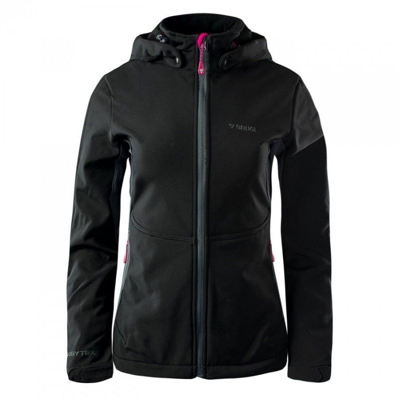 Kurtka damska Softshell Brugi 2NAX - czarna, Rozmiar XL