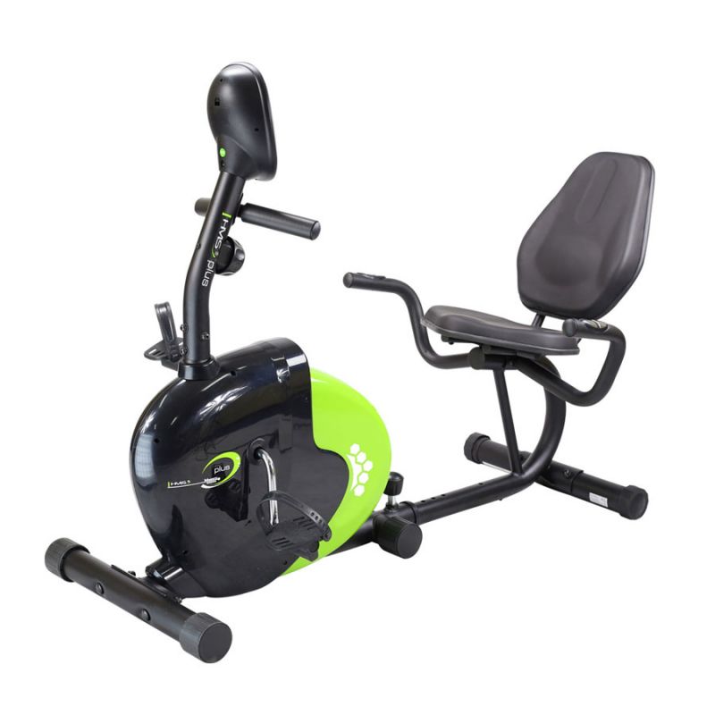 Rower magnetyczny poziomy HMS plus R9259 czarno-zielony