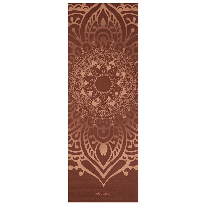 Mata do jogi Gaiam Intense Rust Sundial Layers 65738 5 mm