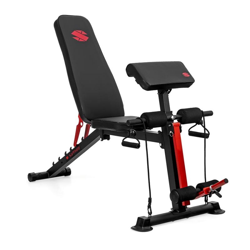 Ławka treningowa regulowana Sapphire XG-040 - modlitewnik, ekspandery