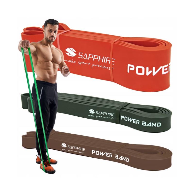 Zestaw gum Sapphire Power Band - 3 sztuki - zaawansowany