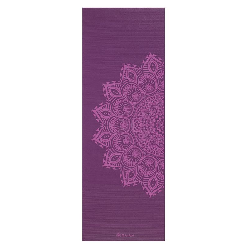 Mata do jogi Gaiam Purple Mandala 62202 6 mm