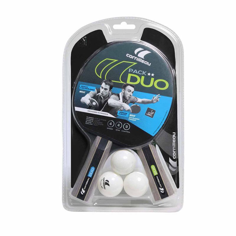 Zestaw do ping ponga Cornilleau Sport DUO 432050 - 2 rakietki + 3 piłeczki