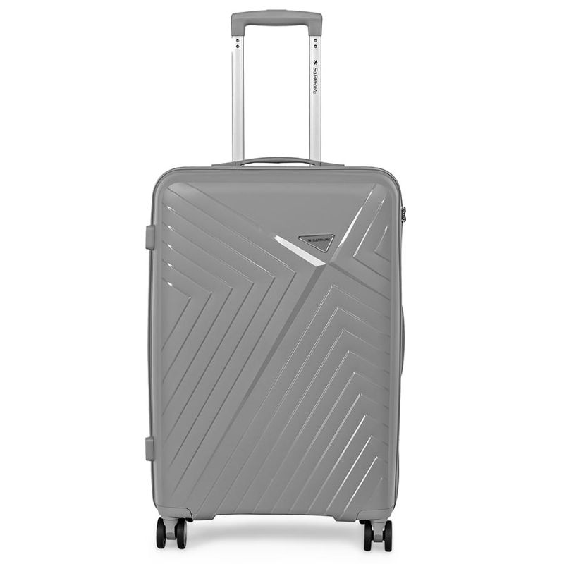 Walizka na kółkach twarda Sapphire ST-3030P szara - duża L