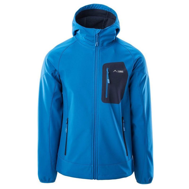 Kurtka męska Softshell Elbrus Sogne - błękitna, Rozmiar L