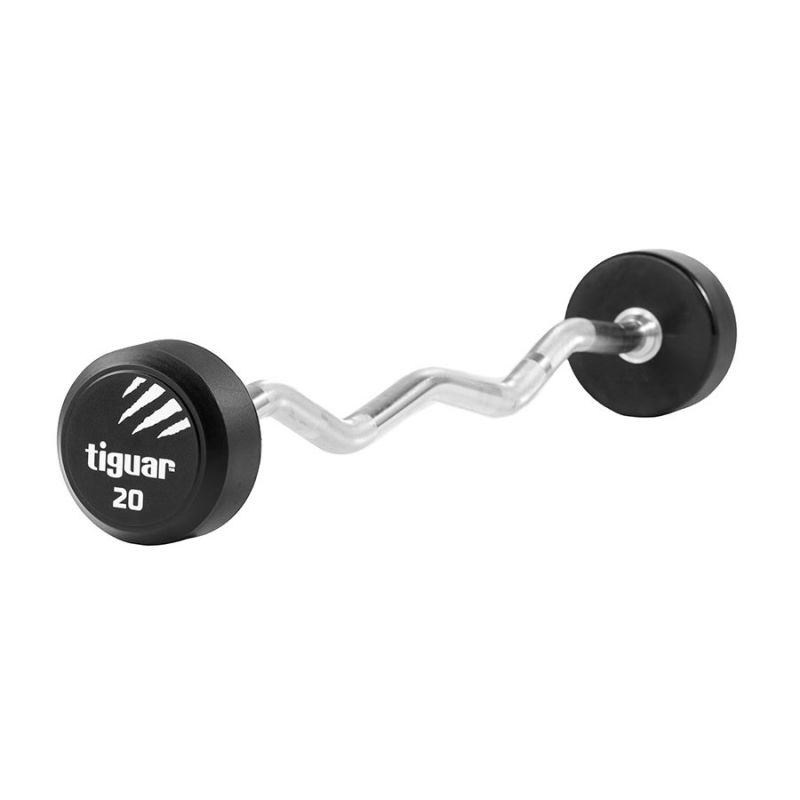 Barbell łamany PU Tiguar 20 kg