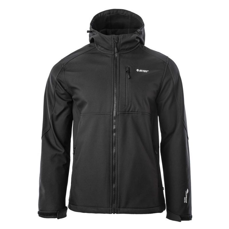 Kurtka męska Softshell Hi-Tec Salmir - czarna, Rozmiar M