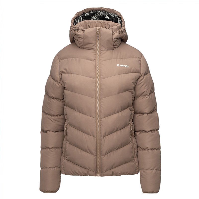 Kurtka pikowana damska zimowa Hi-Tec Lady Varmi - beżowa, Rozmiar XS