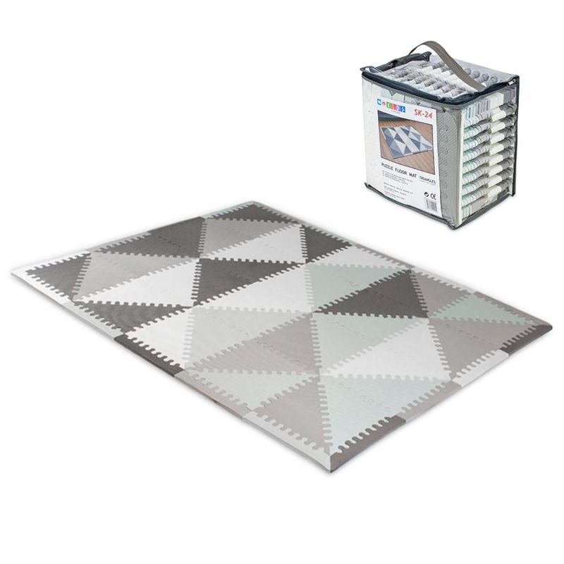 Podłogowa mata puzzle dla dzieci Sapphire Kids SK-24 - Trójkąty