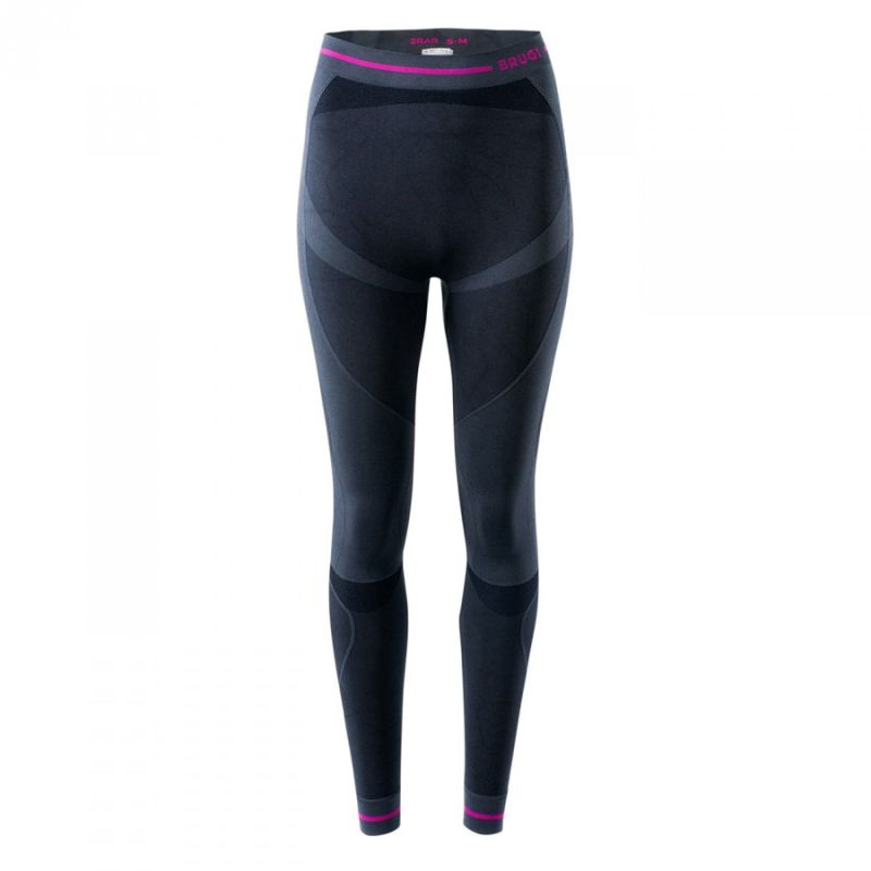 Getry termoaktywne Brugi Seamless 2RAR-NCP NERO GRIGIO FUXIA, damskie, Rozmiar S/M