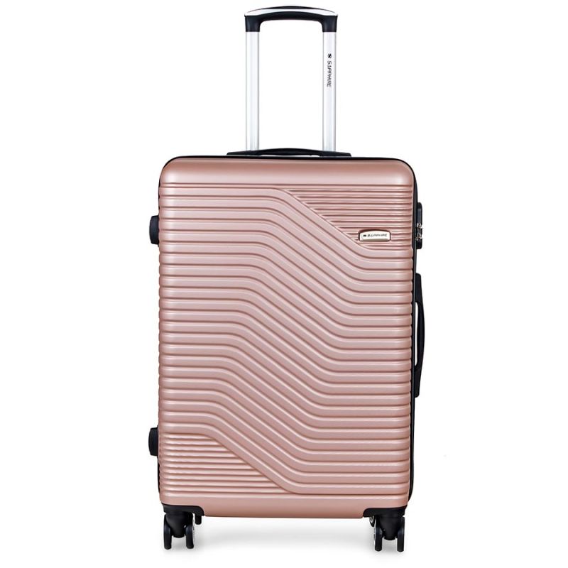 Walizka na kółkach Sapphire ST-140 złota - duża L DUO