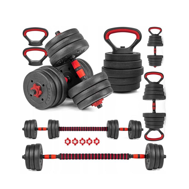 Hantle regulowane 6w1 sztanga kettlebell Sapphire SG-1120K 2x20kg